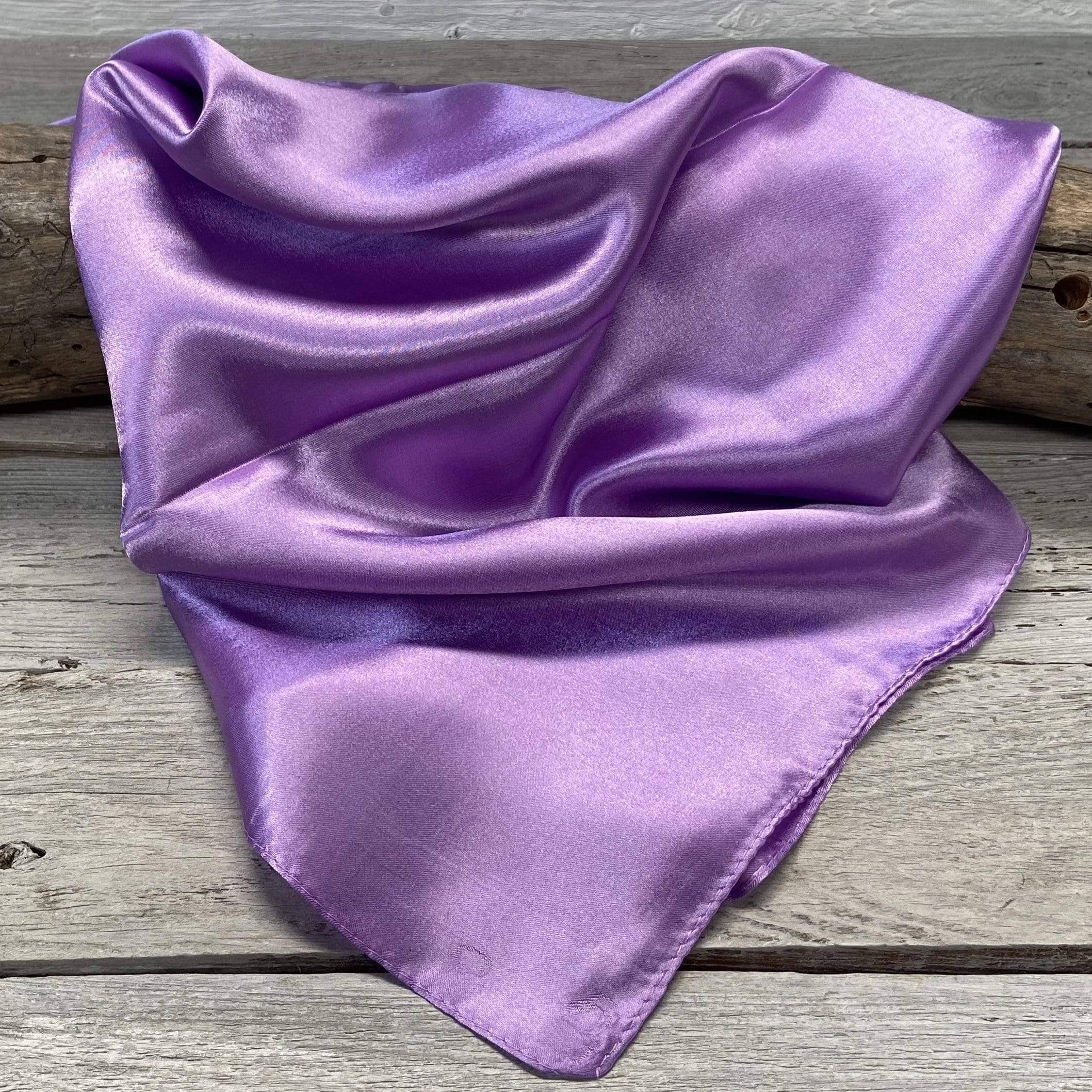 35X35" Solid Lavender Wild Rag/Scarf WRS13